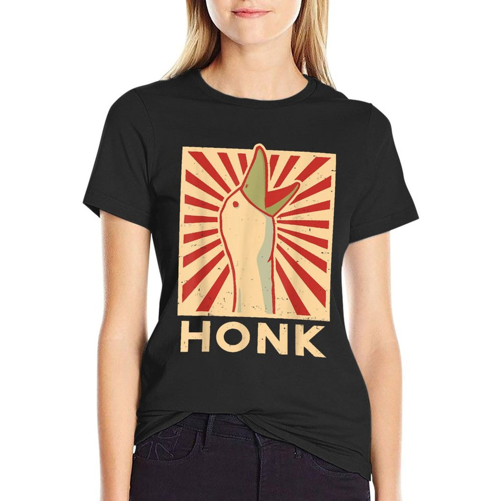 Honk Goose - Funny Duck Chicken Meme Idea Comfortable T-Shirt