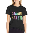 Funny CRAYON EATER I Eat Crayons US Military Veteran Officer  Odor-resistant T-Shirt