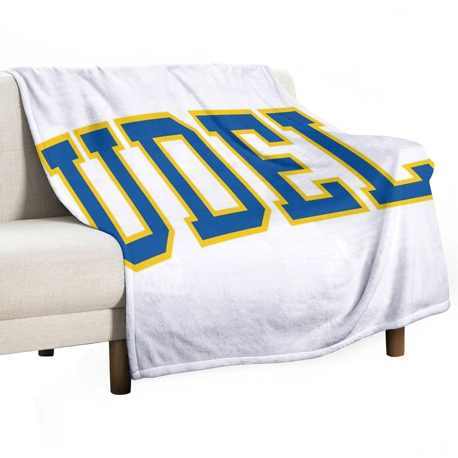 Udel - College Font Curved Quick-dry Throw Blanket