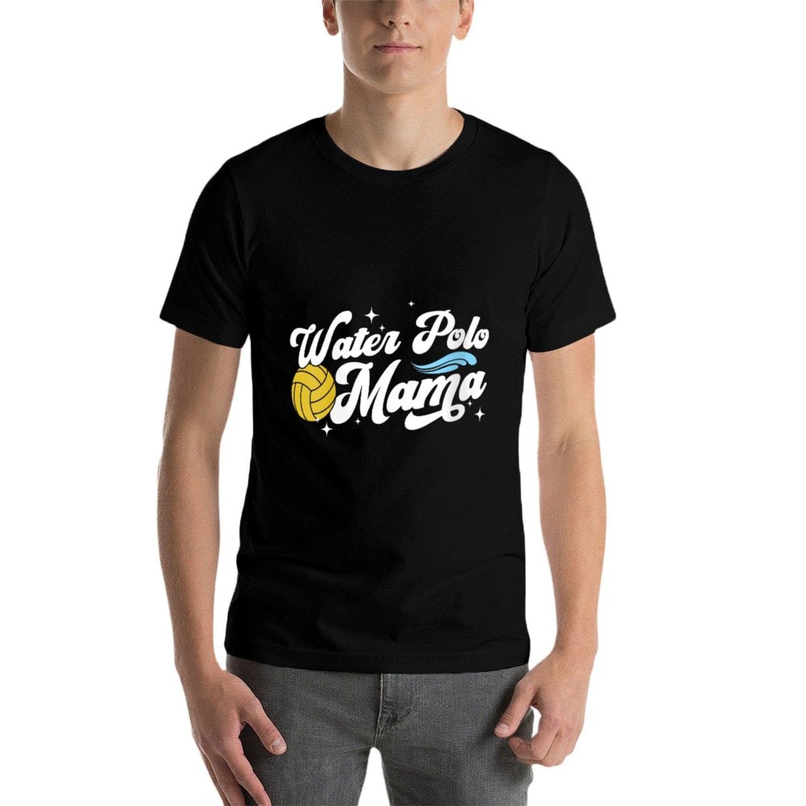 Womens Water Polo Mama Proud Water Polo Mom Water Polo Player Mom  Stretchy T-Shirt