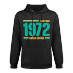 Limited 50th Birthday Vintage 1972 50th Birthday Machine Washable Hoodie