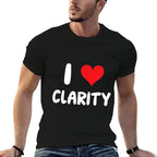 I Love Clarity - Heart -  Lightweight T-Shirt