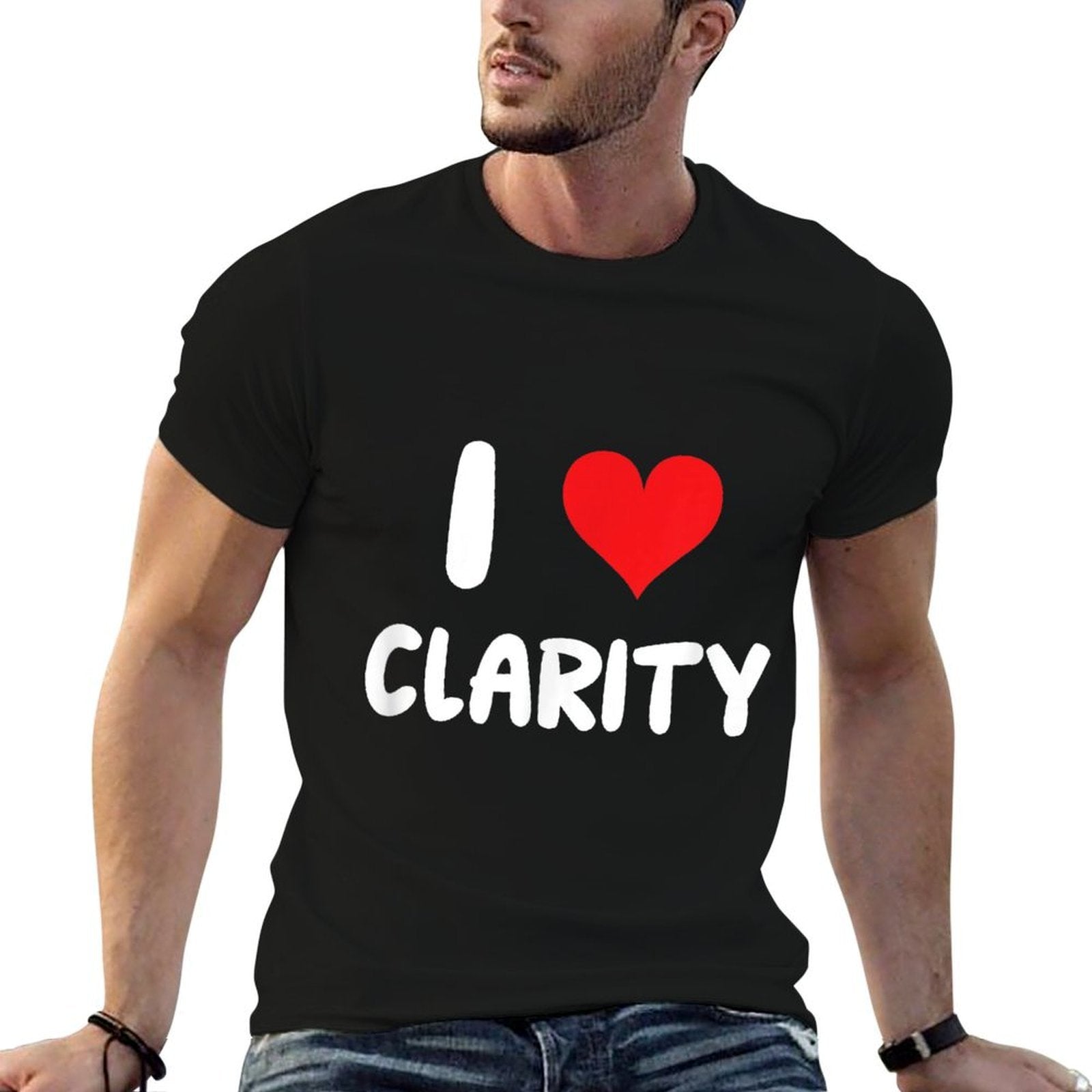 I Love Clarity - Heart -  Lightweight T-Shirt