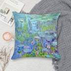 Water Lilies MoneT Soft Multiple Sizes Throw Pillow