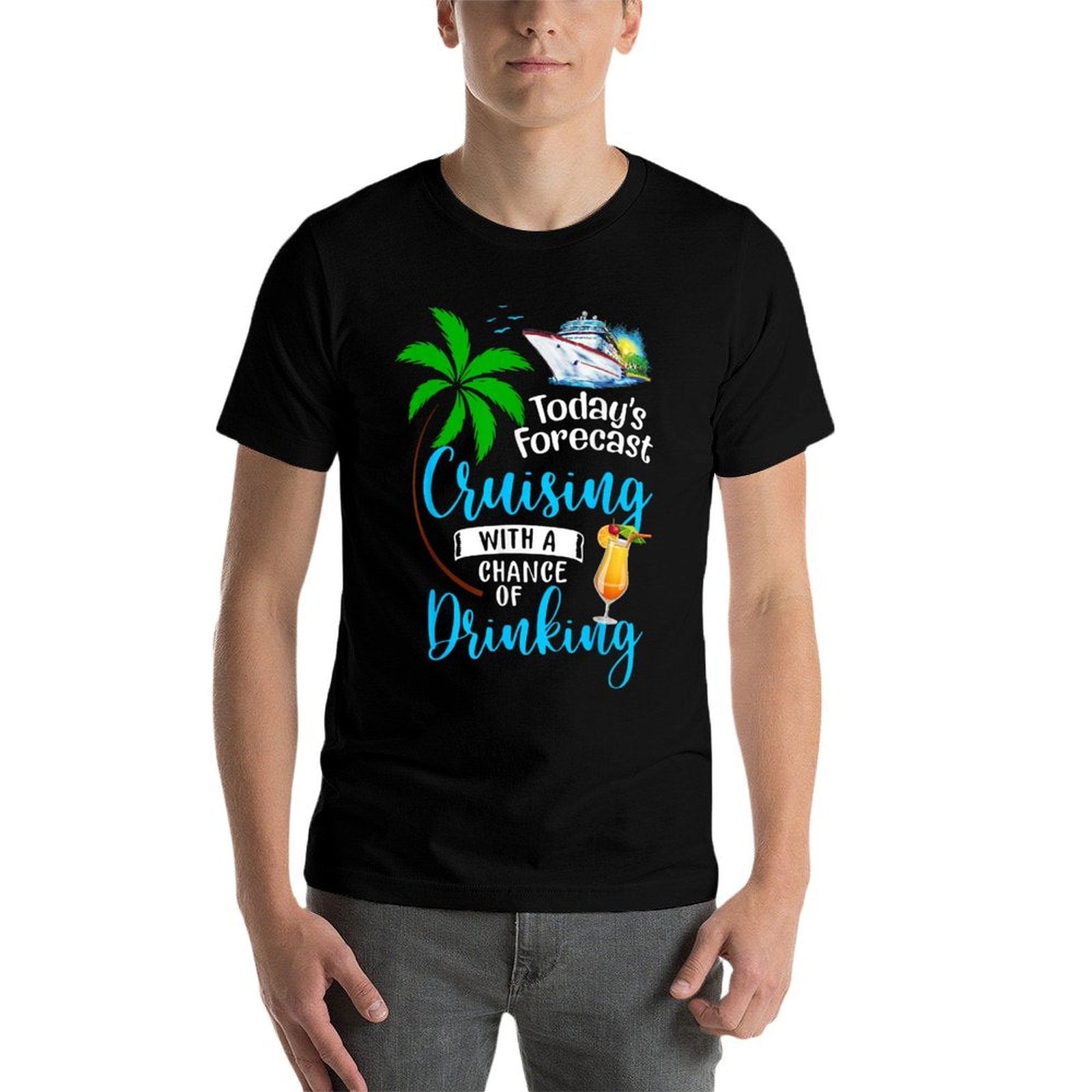 Todays Forecast Cruising with A Chance of Drinking Cruise  Moisture-wicking T-Shirt