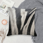Zebra Stripes Soft Reinforced Edging Throw Pillow