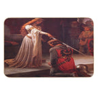 Accolade by Edmund Blair Leighton Medieval Knight Sword And Lady  Multi-Purpose Bath Mat