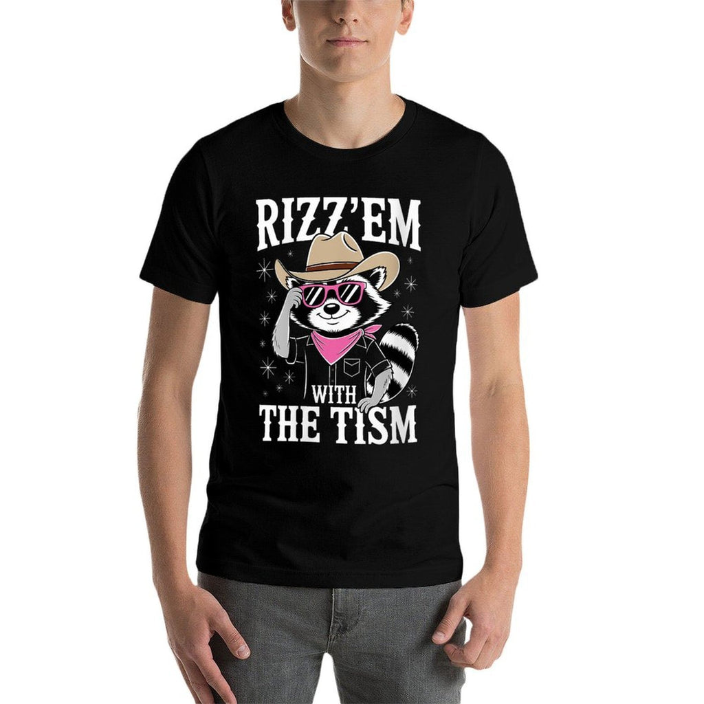 Womens Funny Rizz Em With The Tism Gen Z Humor Lovers Men Women  Soft T-Shirt