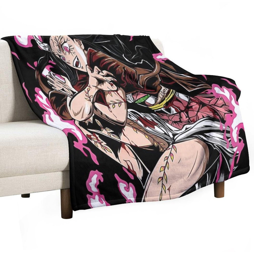 Nezuko  The Chosen Demon Premium Throw Blanket