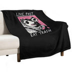 Live Fast! Eat Trash! Versatility Throw Blanket
