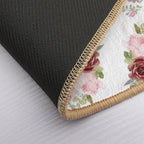 Pair Of Warm Colored  Roses  Repositionable Bath Mat