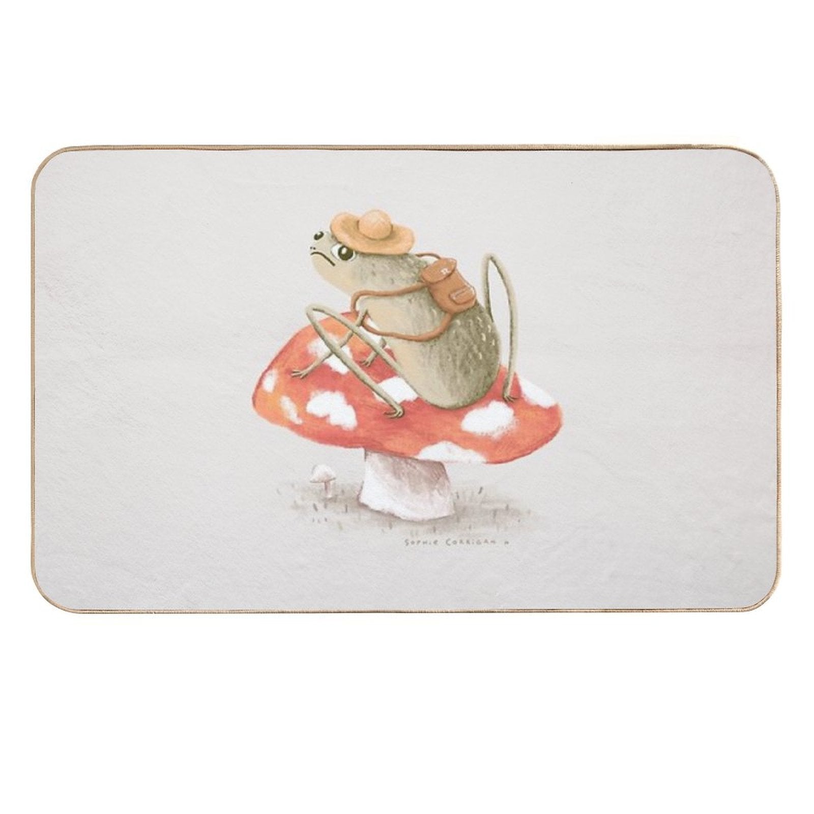 Awkward Toad Ready for Adventure  Versatile Bath Mat