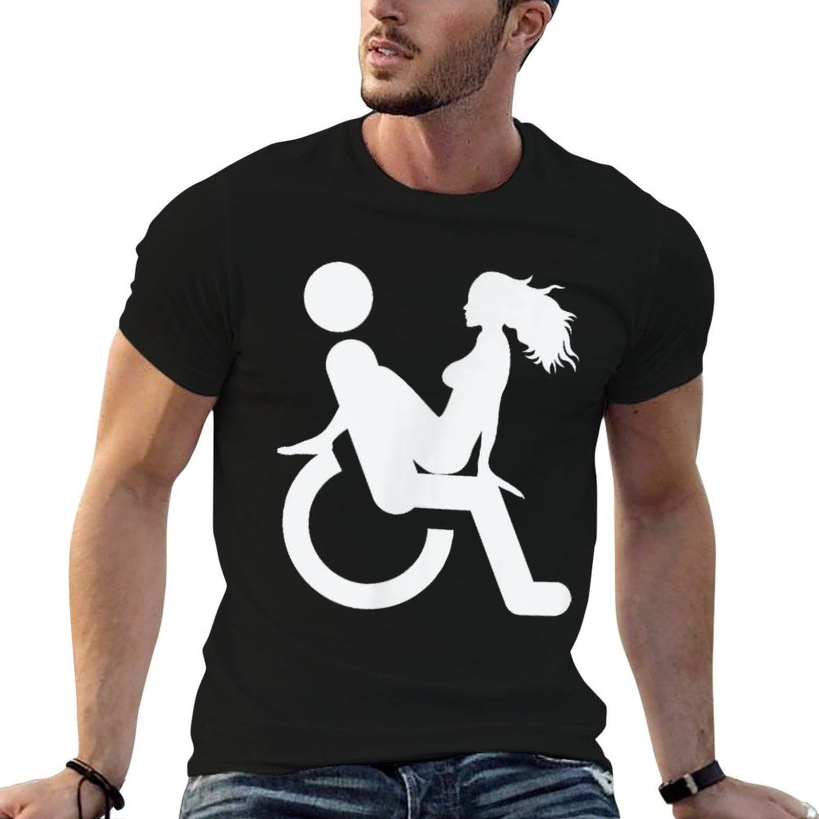 Funny Wheelchair Tshirt Gift Handicap People With Humor  Vintage-inspired T-Shirt