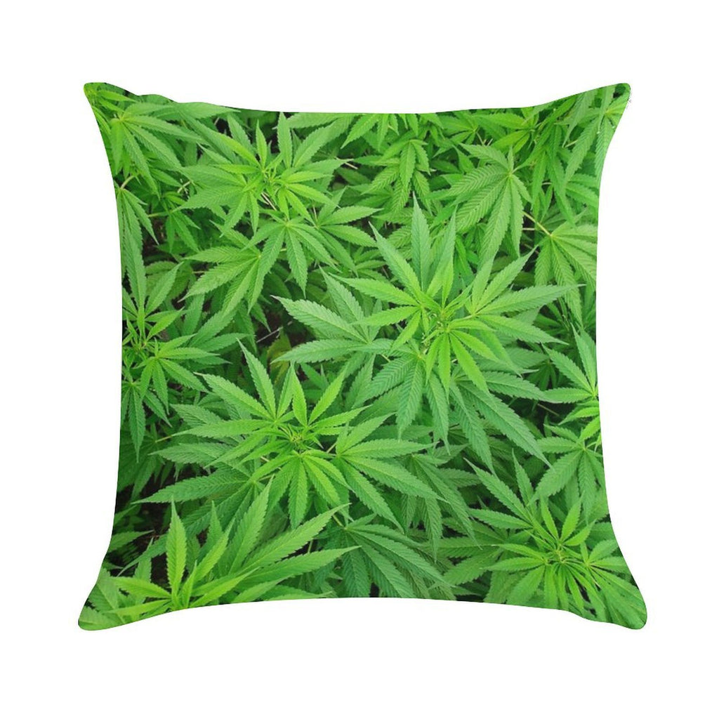 Marijuana Cannabis Weed Pot Plants Soft Multiple Sizes Throw Pillow