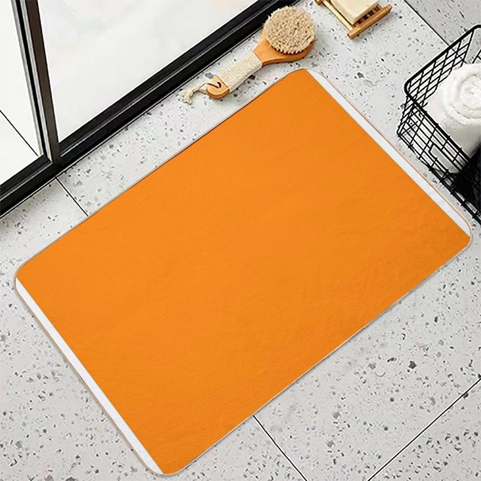 Orange Orange  Odorless Bath Mat