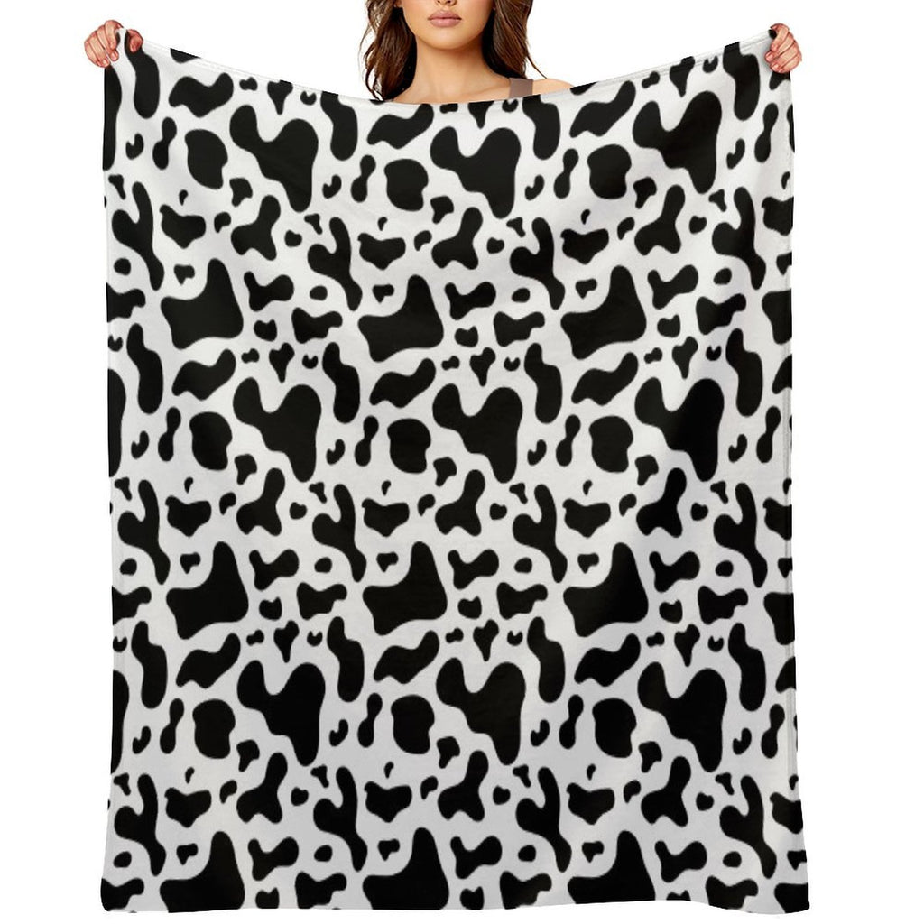 The Cow Modern Art Colors Travel-friendly Throw Blanket