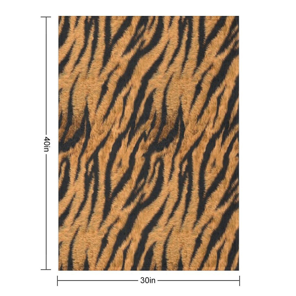 Tiger Stripe Cover Plush Throw Blanket
