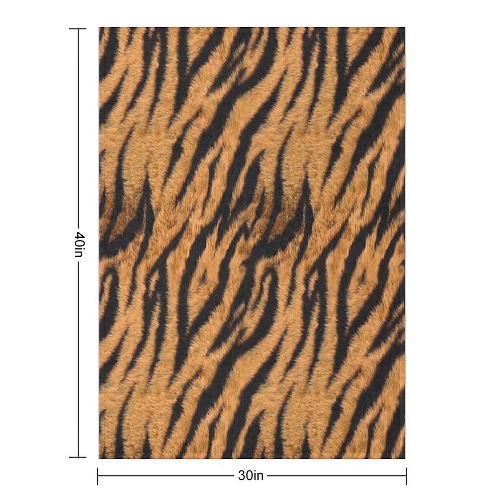 Tiger Stripe Cover Plush Throw Blanket