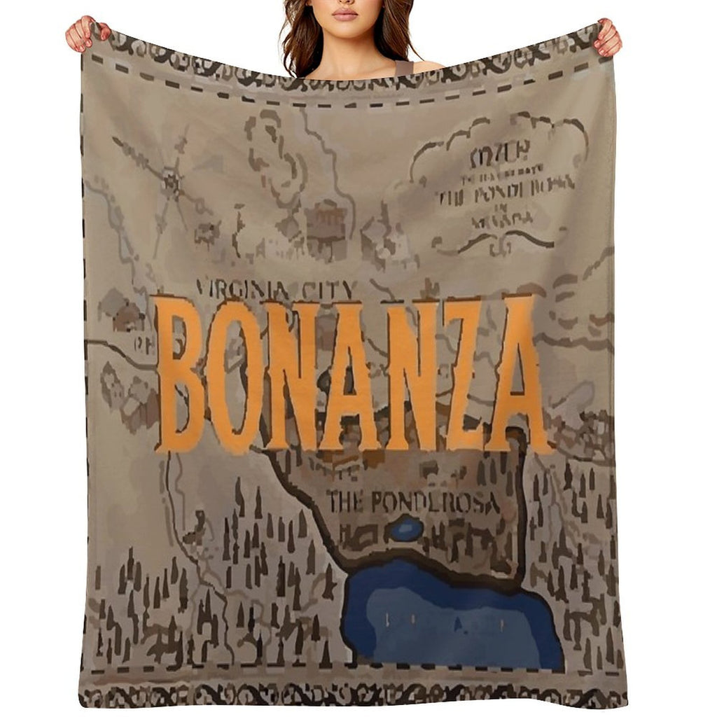Poster Logo Bonanza Shrink-resistant Throw Blanket
