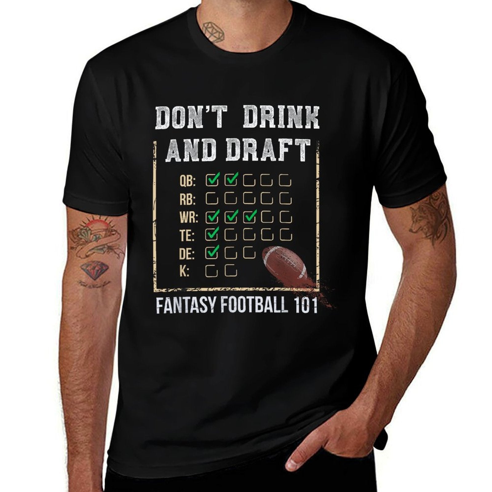 Dont Drink And Draft - Funny Fantasy Football Party  Breathable T-Shirt
