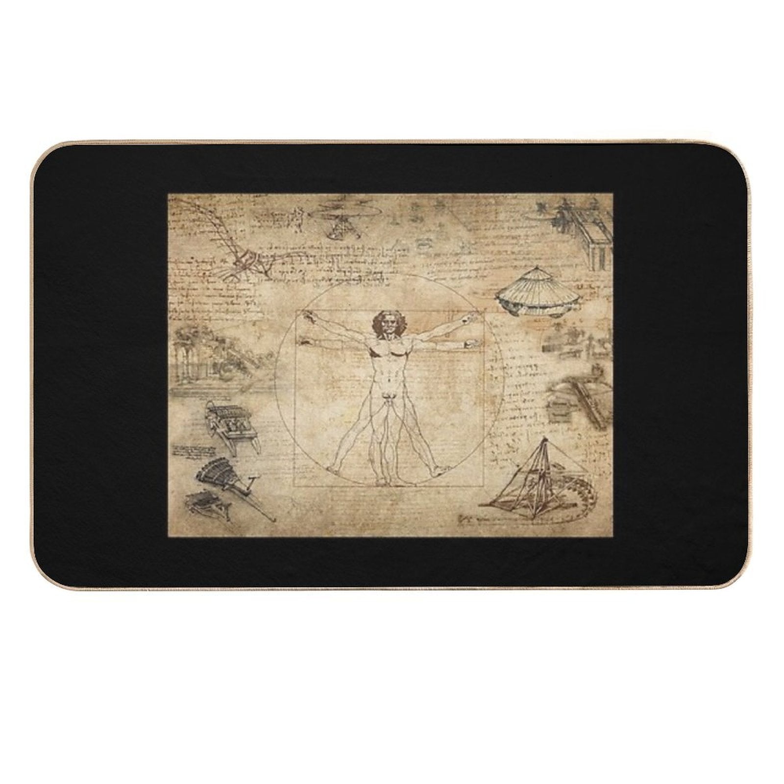 The Complete Leonardo Da Vinci  Fade-Resistant Bath Mat