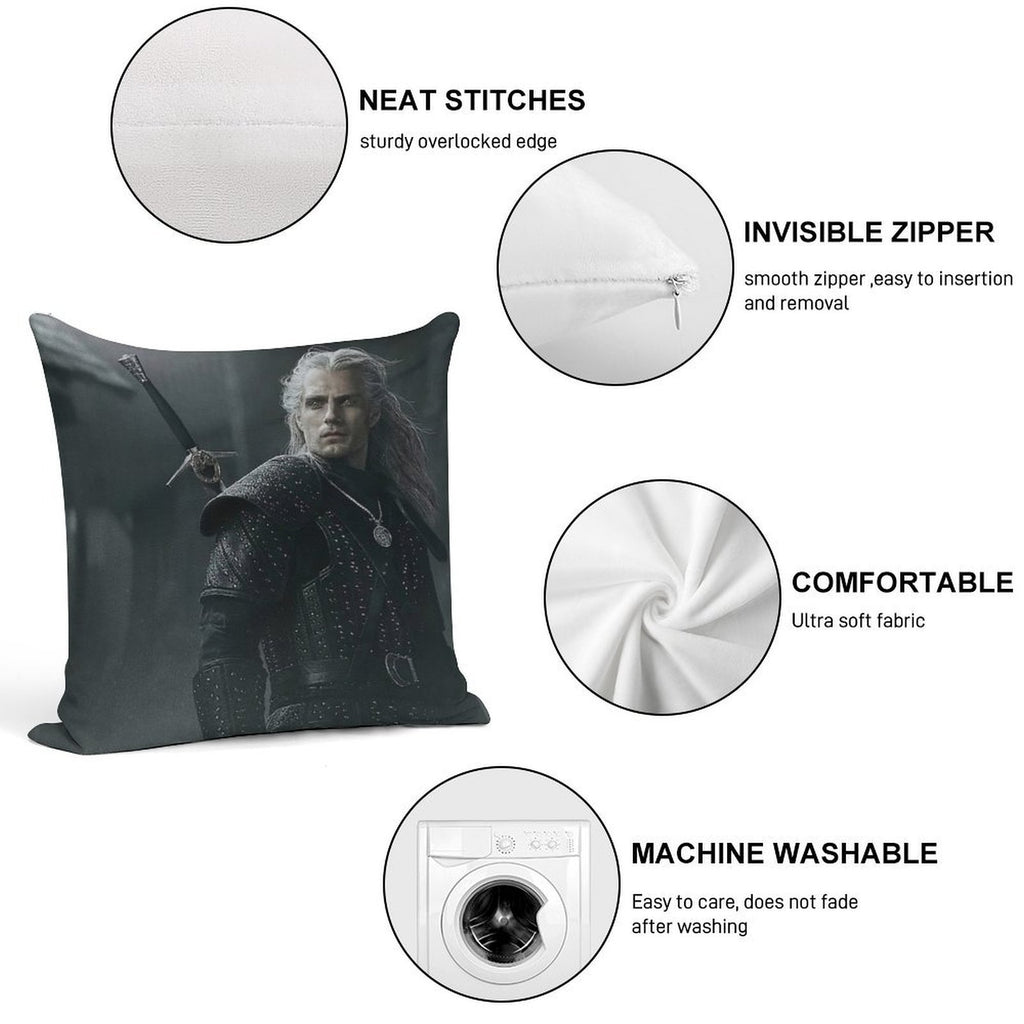 Henry Cavill Classic T-Shirt Mask Soft Decorative Cover Throw Pillow