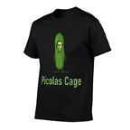 Picolas Cage Funny Celebs Meme Cucumber Pickle  Eco-friendly Material T-Shirt