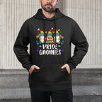 Pride Gnomies, LGBT Pride, Rainbow Colors Cotton-Polyester Blend Hoodie