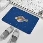 Pixel Art Rainbow Space Core  Odorless Bath Mat
