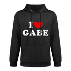 Personalized For Gabe  Friends I Love Gabe, I Heart Gabe Shrink-Resistant Hoodie