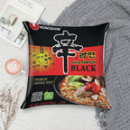 Shin Ramyun Black Ramen Nongshim Instant Ramen Soft Multiple Sizes Throw Pillow