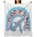 Friend of Blahaj Gift-ready Throw Blanket