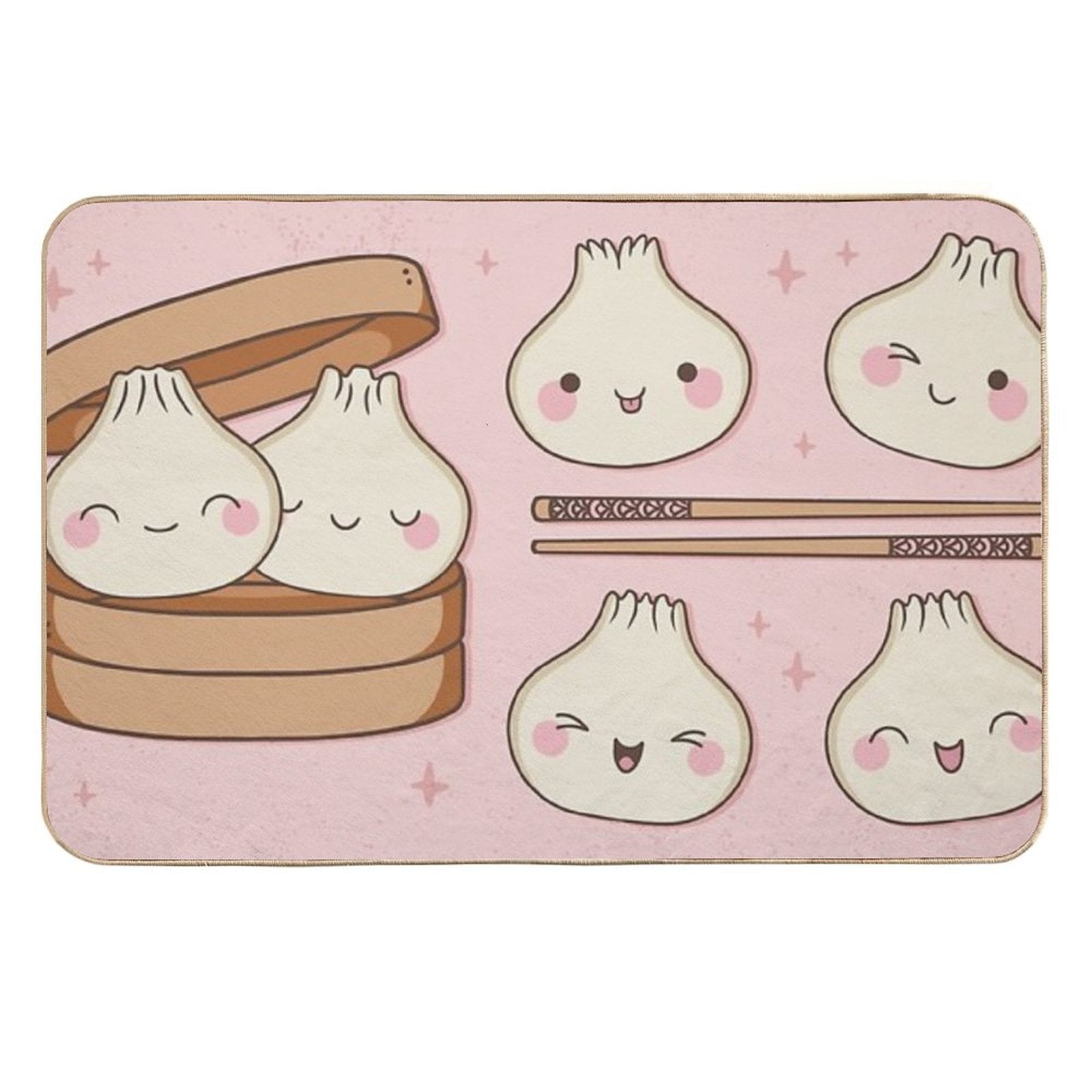 Xiaolongbao, Chinese Food Durable Bath Mat