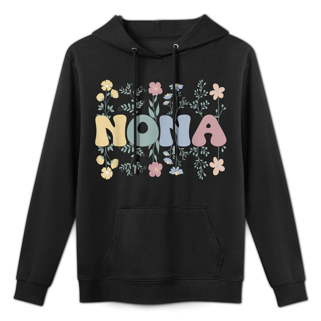 Groovy Nona Grandmother Flowers Nona Grandma Versatile Streetwear Hoodie
