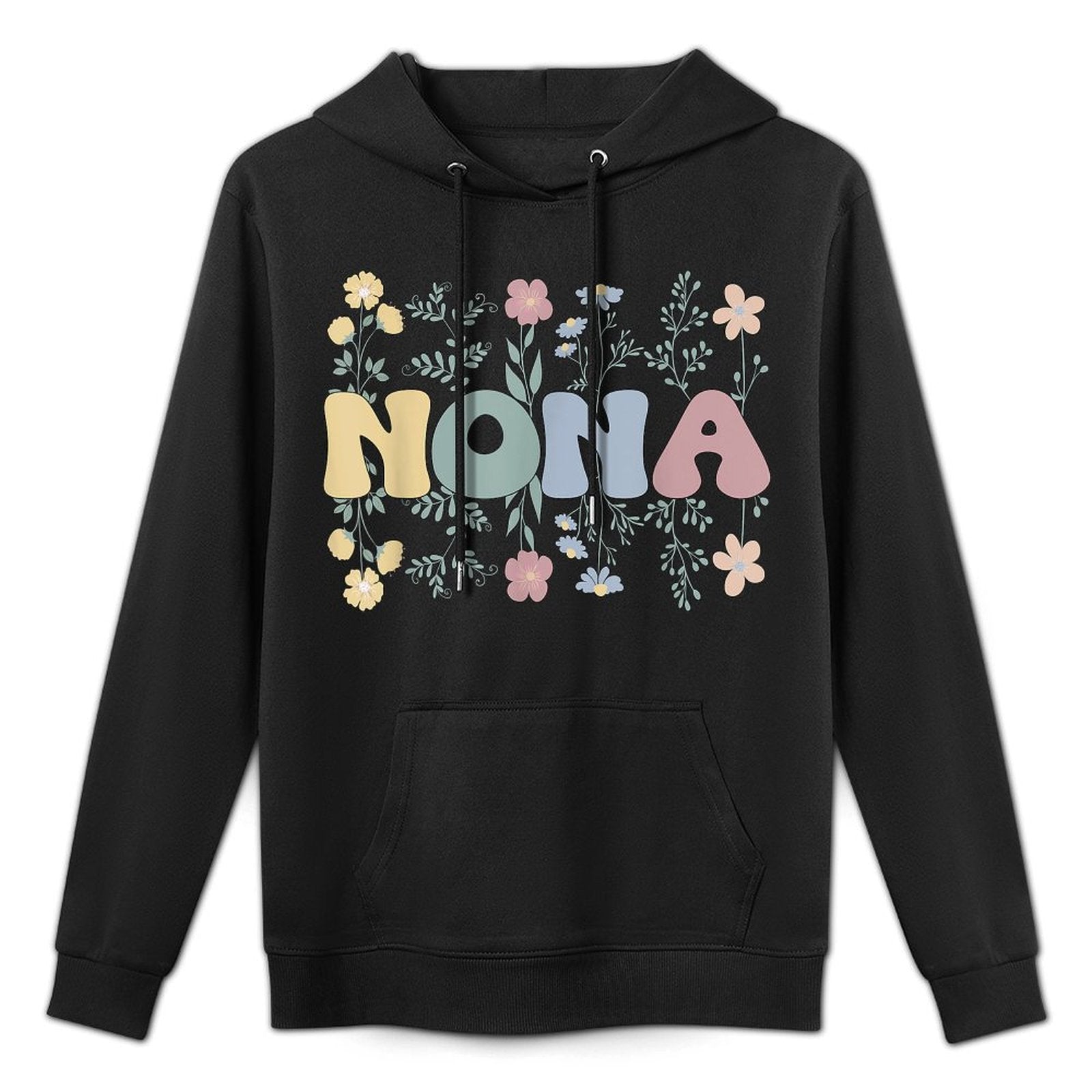 Groovy Nona Grandmother Flowers Nona Grandma Versatile Streetwear Hoodie
