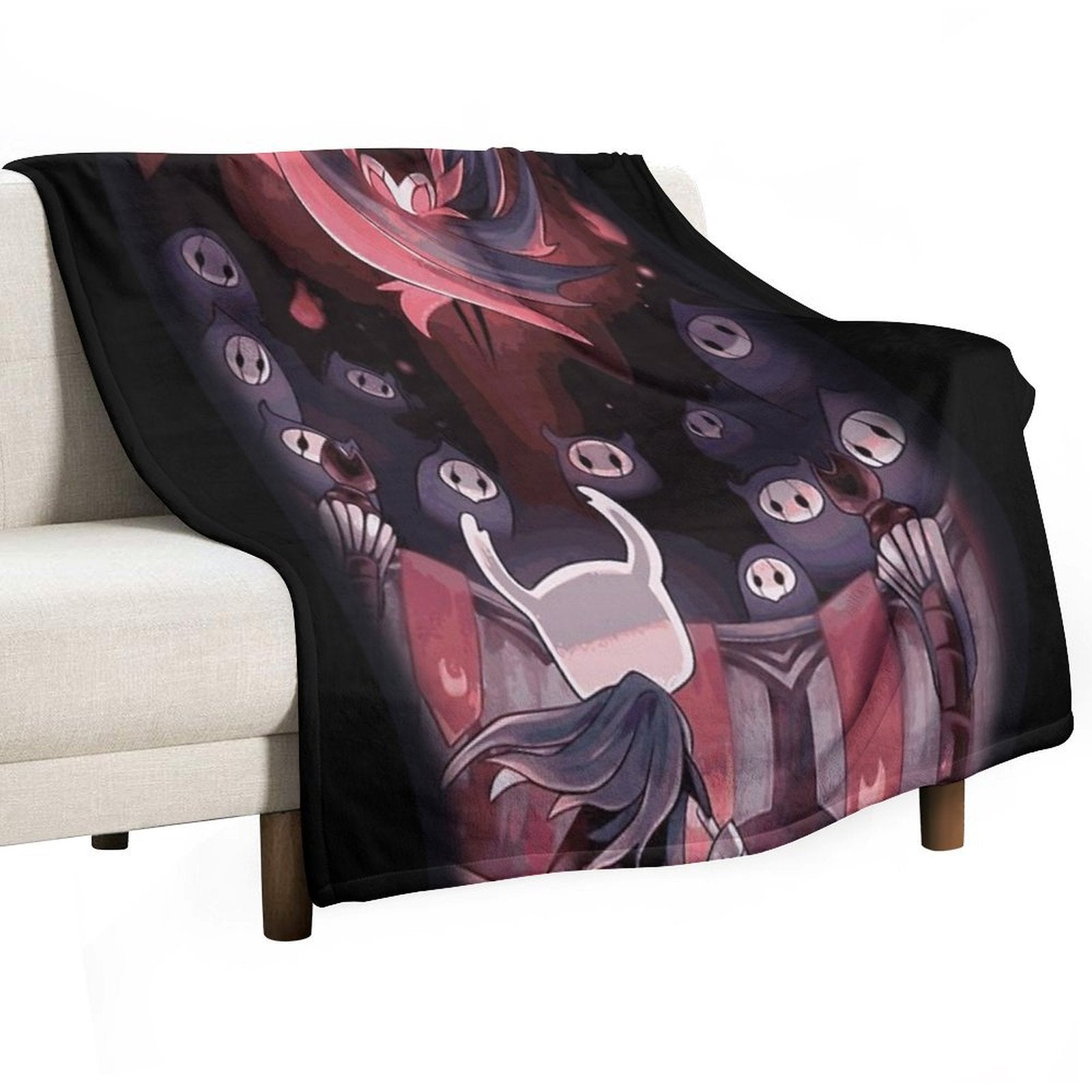 Hollow Knight - The Knight Facing Master Grimm Durable Throw Blanket