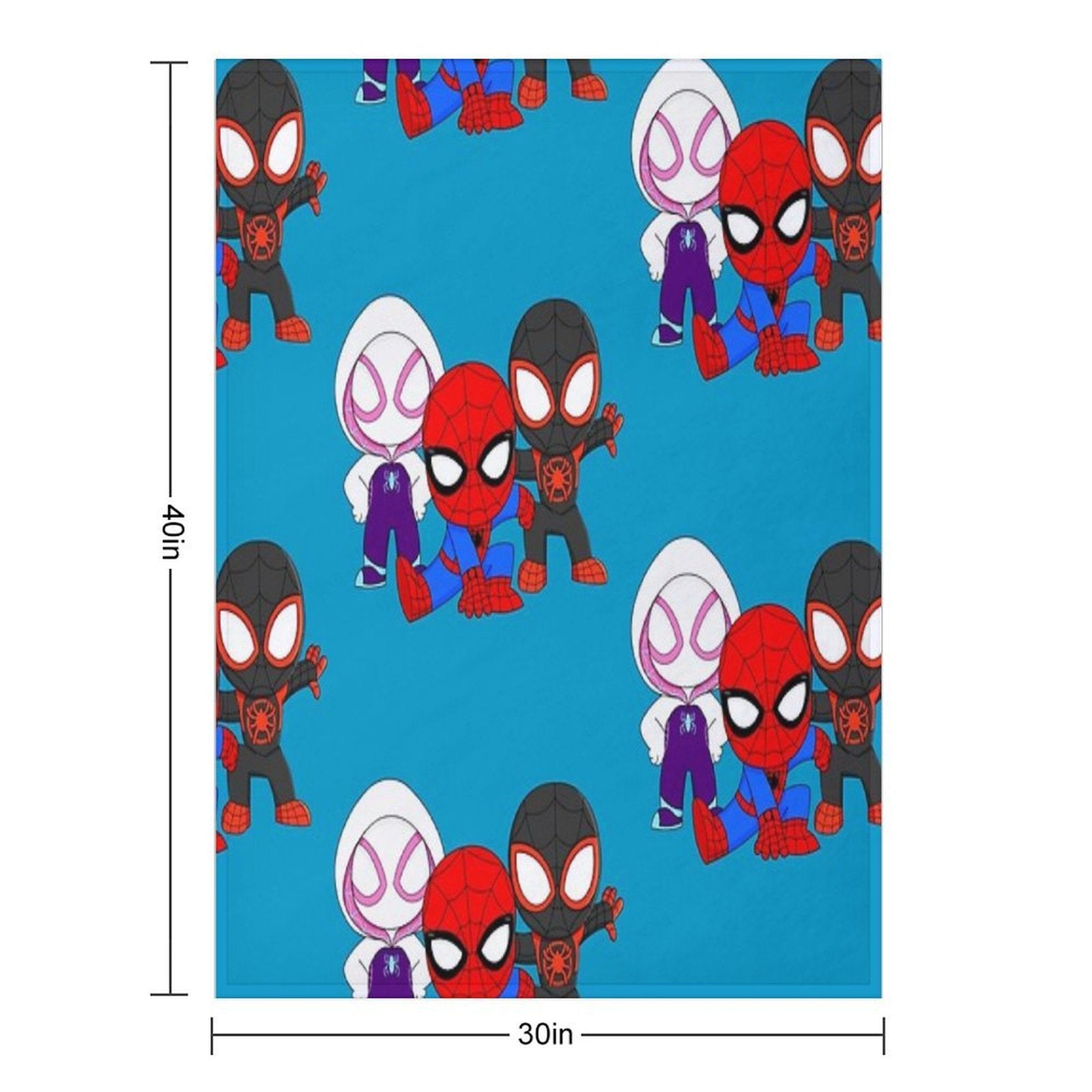 Cute Spiders Friends, Spider Ghost Girl, Cute Baby Spidey Black, Amazing Friends, Cartoon Ghost Easy Care Throw Blanket
