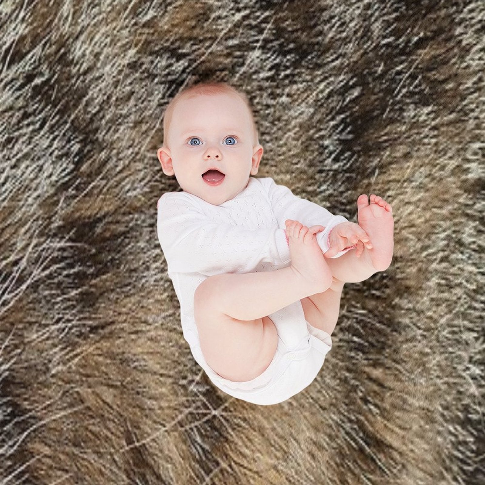 Tabby Cat Fur Multi-functional Throw Blanket