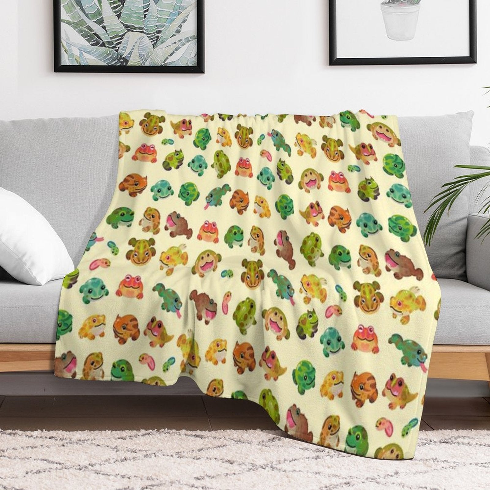 Horned Frog - Bright Versatility Throw Blanket