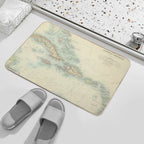 Vintage Map of The Caribbean  Pet-Safe Bath Mat