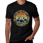 Do Not Pet The Fluffy Cows Buffalo  Bison Yellowstone Park  Summer-ready Fabric T-Shirt