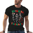 Skeleton Physical Therapy PT Christmas Physical Therapist  Classic T-Shirt