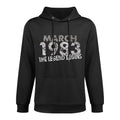 Womens 40th Birthday Gift - March 1983 - The Legend Begins Machine Washable Hoodie