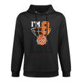 8th Birthdays For Boys Basketball Eight Year Old Machine Washable Hoodie