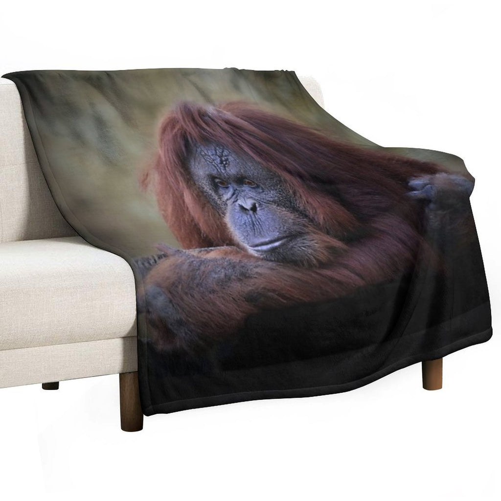 Orangutan Durable Throw Blanket