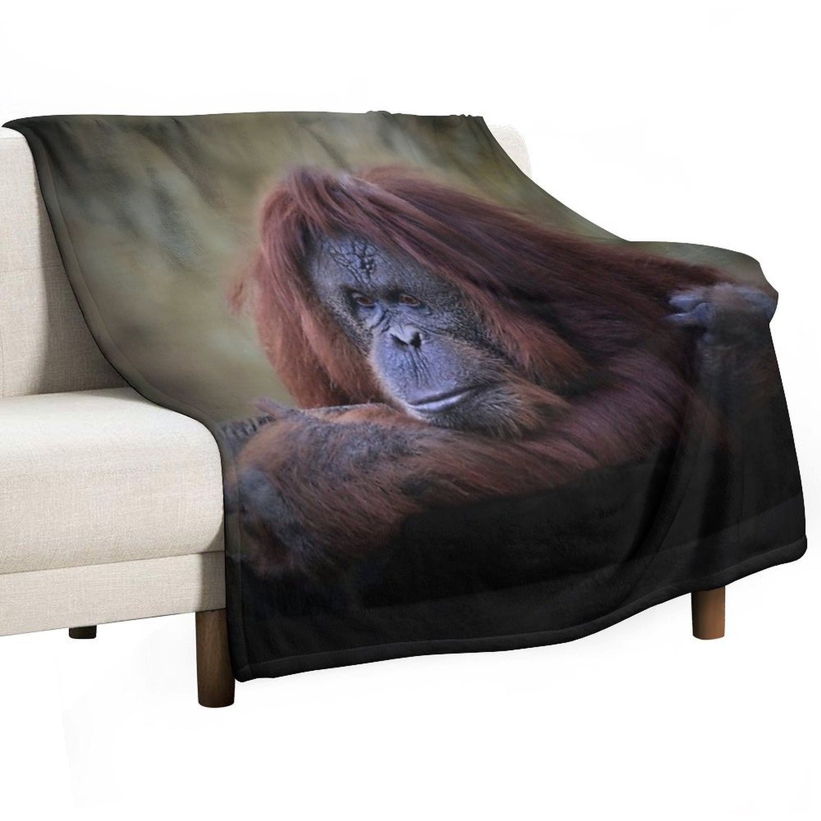 Orangutan Durable Throw Blanket