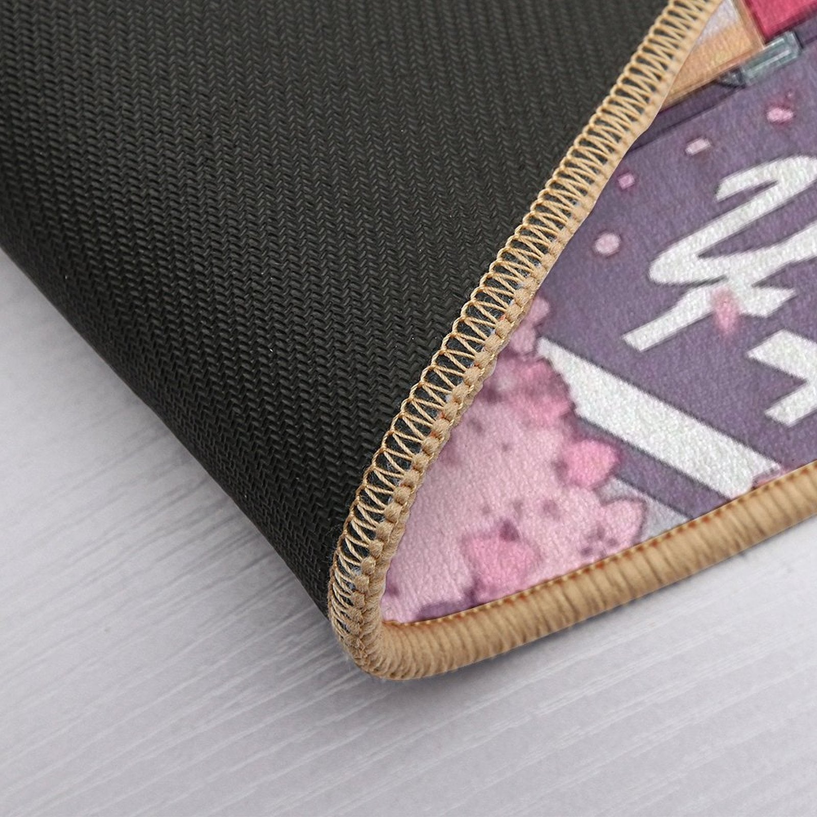 A Beautiful Aesthetic Tokyo Street And  The Pink Sakura Tree Blossom  Odorless Bath Mat