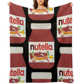 Nutella - Jar Chocolate Hezelnut Cocoa Spread Versatility Throw Blanket
