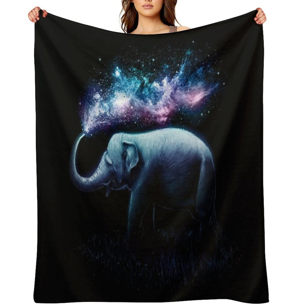 Elephant Splash Velvety-soft Throw Blanket