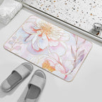 Maisie's Peonies Dreamy Pastel Garden Floral  Long-Lasting Bath Mat